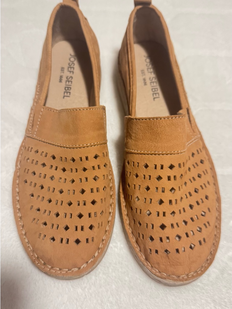 Josef Seibel Sofie 27 Perforated Leather Slip-On Loafers